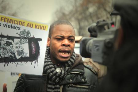 Manifestation "Kabila dégage", Paris 2011