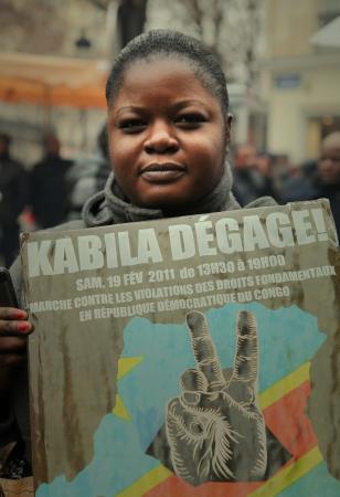 Manifestation "Kabila dégage", Paris 2011